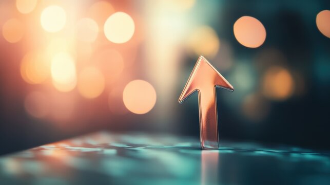 Upward Trend Success Growth Arrow Symbol  Financial Market Progress