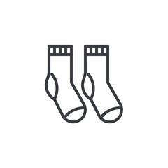 Socks line icon