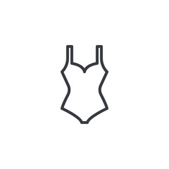 Swimwear line icon