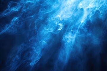 Obraz premium Blue Smoke Cloud Close-Up