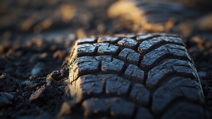Dry Cracked Soil with Tire Prints Ready for Housing Development