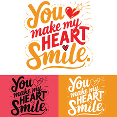 Quotes text vector for T-shirts and card printing related to show love feelings on valentines day/ happy marriage cards / relationship cards 