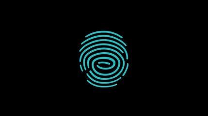 A futuristic digital fingerprint symbolizing secure business transactions in the tech world.