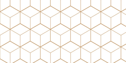 Abstract hexagon geometric cube creative concept triangle overlap square technology background. digital cubes fabric and wallpaper grid block texture background.	
