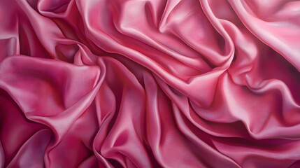 Fototapeta premium Pink Silk Drapery: A Study in Textured Light and Shadow