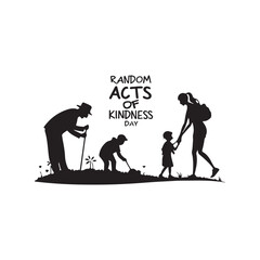  Random acts of kindness day. Template for background.