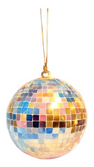 Fototapeta premium PNG Pink blue and gold disco ball illustration art accessories.