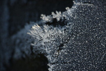close up of ice