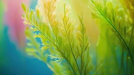 Gentle Swaying Plants with Soft Colors