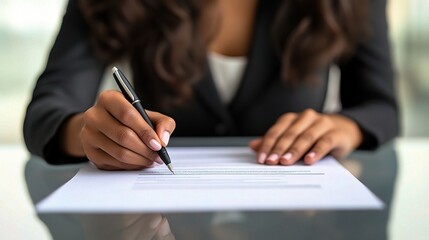 Business Leader Signing Agreement with Confidence and Professionalism