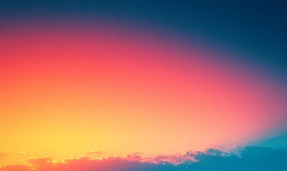 Fototapeta premium Vibrant blue orange gradient background, subtle highlights texture, presentation slide, minimalist style, Generative AI