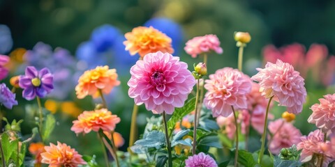 Fototapeta premium Wildflowers in grass