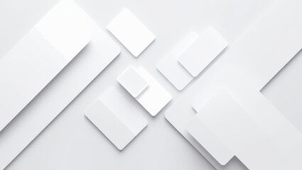 Abstract White Panels Creating Visual Rhythm.
