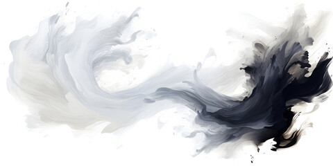 Swirling Grey Smoke in an Elegant Abstract Motion Design