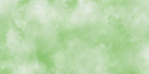 Green watercolor background for textures background,blotches of watercolor paint, textured grainy paper,elegant pastel green stripes with white center,