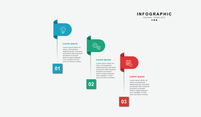 Infographic design template. Creative concept with 3 steps.