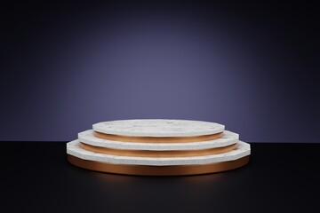 3D podium product advertising stage background platform model