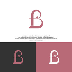 Logo BF, FB Concept Logo Letter