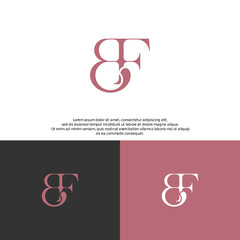 Logo BF, FB Concept Logo Letter