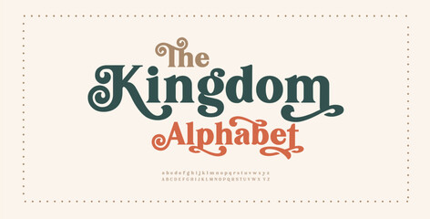 Luxury alphabet letters font. Classic Lettering Minimal Fashion Designs. Typography sans serif simple wedding logo fonts and number. vector illustration
