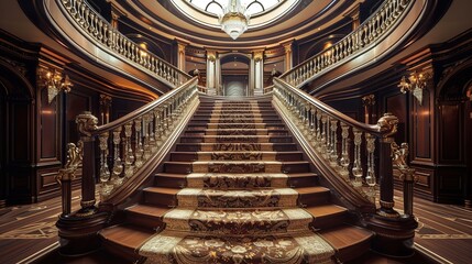 Elegant and decent staircase design in home 