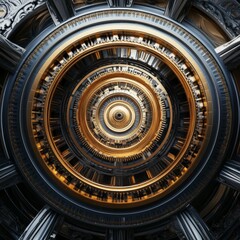 clock gear background and abstract . 3d, rendering, illustration, 