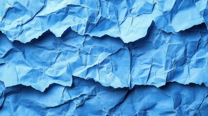Obraz premium Crumpled blue paper texture background. (6)