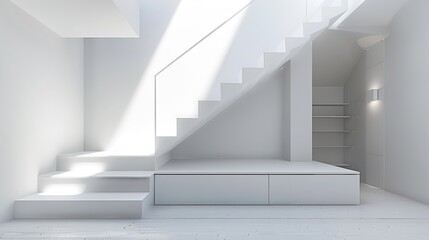 Obraz premium Decent staircase design in home 