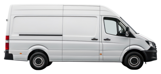 PNG white delivery van transportation