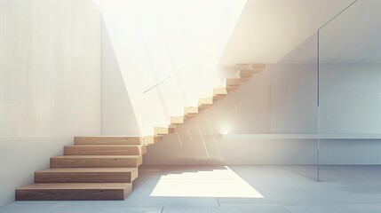 Fototapeta premium Decent staircase design in home 