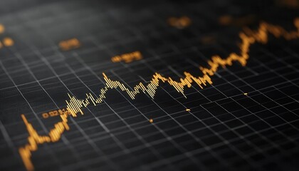 Market trends analysis financial sector data visualization digital environment graph representation investment insights