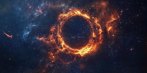Obraz premium Ring of fire in sky