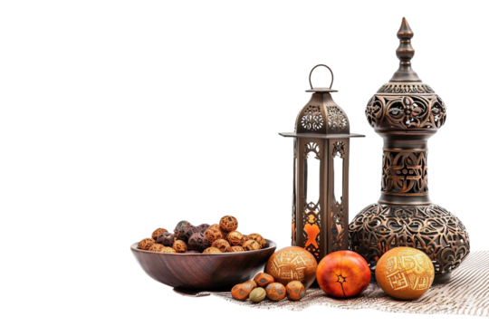 Giving Back in Muharram: Acts of Kindness and Generosity Isolated on Transparent Background