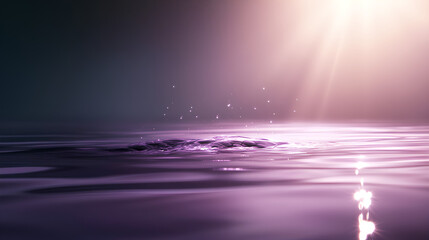 Obraz premium Nature-themed background featuring purple bokeh abstract texture- copy space image