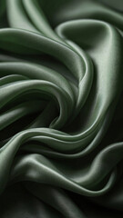 Obraz premium Exquisite Sage Green Satin Silk for High End Fashion Bridal Gowns and Elegant Living Room Upholstery