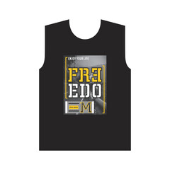 Obraz premium MODERN AND STYLISH TYPOGRAPHY DESIGN, VECTOR PRINT T-SHIRT, GRAPHIC VECTOR DESIGN, URBAN STYLE, STREET WEAR FASHION ILLUSTRATION, 