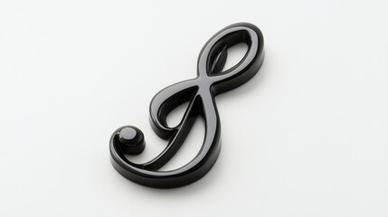 Fototapeta premium Black musical note