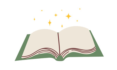 Cute colorful book icon . Open or closed book . Educational theme, scientific and fiction literature. Vector illustration isolated on white background for web design , social media , banner or card de