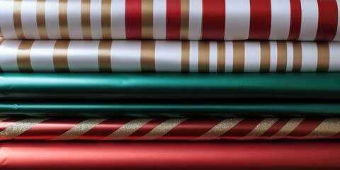 Stacked Christmas Wrapping Paper