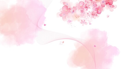 abstract watercolor background sunset sky orange purple 