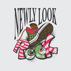 MODERN AND STYLISH TYPOGRAPHY DESIGN, GRAPHIC VECTOR DESIGN, URBAN STYLE, STREET WEAR, FASHION ILLUSTRATION.