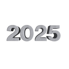 2025 made with concrete 3d transparent background