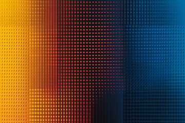 A vibrant abstract design featuring a gradient of warm and cool colors with a dotted pattern, creating a visually striking composition.