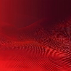 Fototapeta premium Red gradient background, red dots wave texture background, abstract motion background for technology and digital concept presentation design