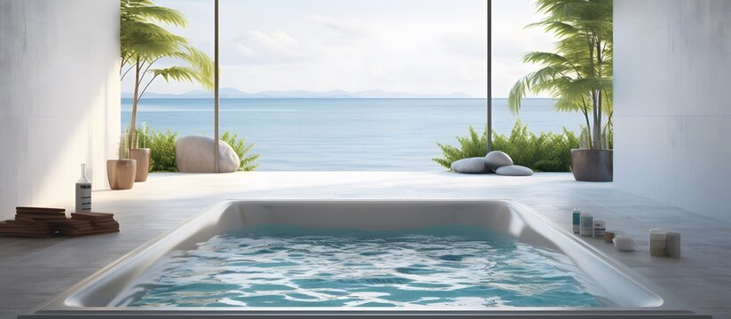 bathtub or pool with jacuzzi