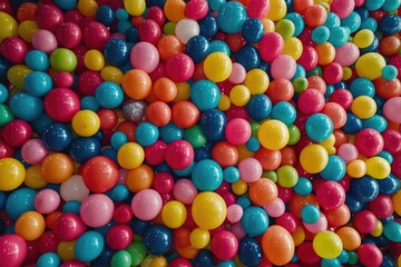 Fototapeta premium Multicolored Gummy Balls Pile