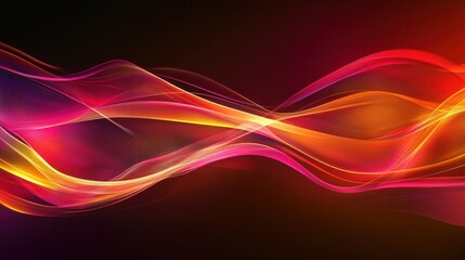 Colorful abstract technology wave graphic background