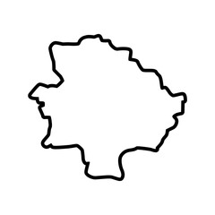 Obraz premium Leeds map line