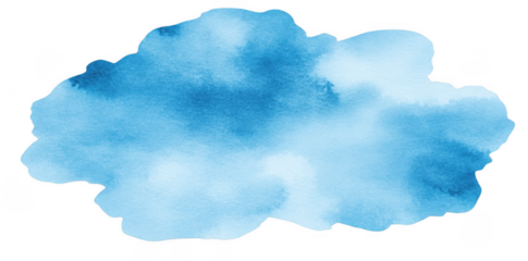 watercolor blue splash in creative logo design, featuring soft gradients and abstract shapes, evokes sense of calm and creativity