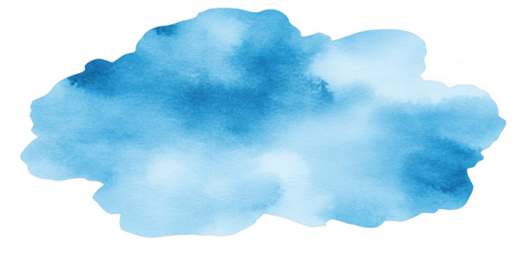 watercolor blue splash in creative logo design, featuring soft gradients and abstract shapes, evokes sense of calm and creativity